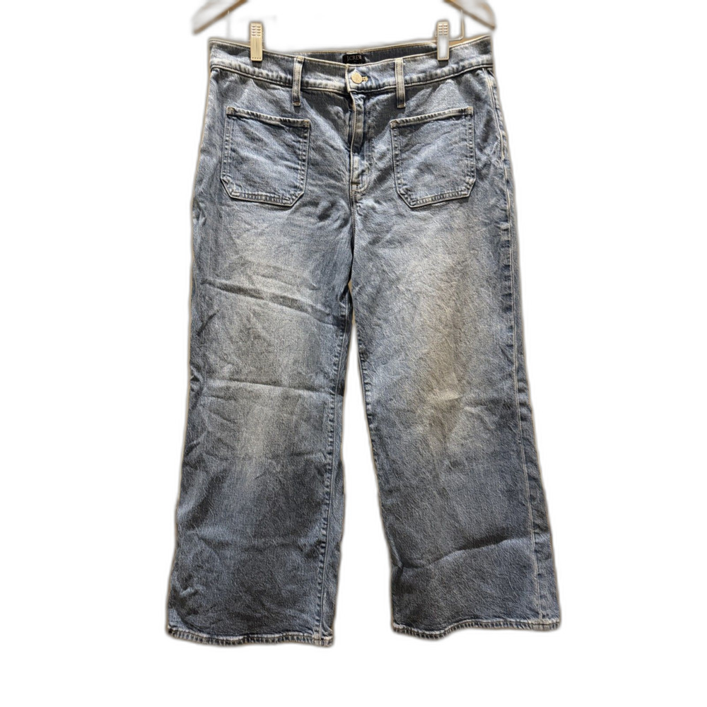 J. Crew 30p  Petite Wide Leg Crop Denim Spring 2025